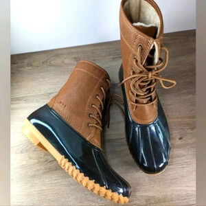 JBU Woman's Sporto Original Ariel Duck Boot Size 8.5 M Brown